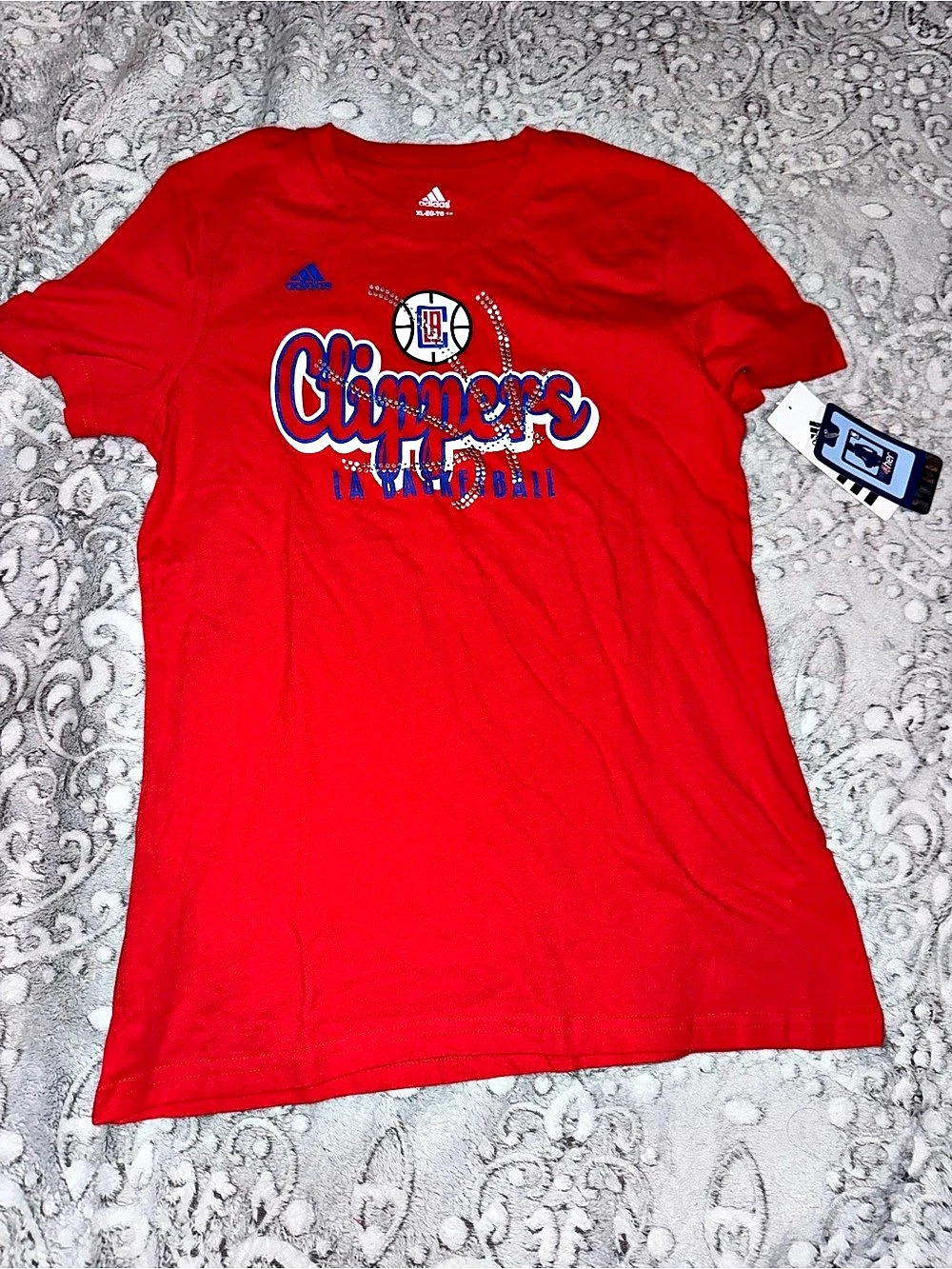 adidas Girls Red Graphic Tee Size XL (16) NWT